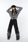 Grunge Saddle Buckle Cardigan