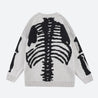 Grunge Skeleton Knitted Sweater
