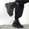 Grunge Velcro Strap Platform Boots
