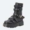 Grunge Velcro Straps Chunky Platform Boots