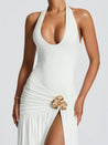 Halter Bodysuit & Maxi Skirt Two Piece Set
