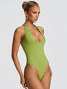 Halter Bodysuit & Maxi Skirt Two Piece Set