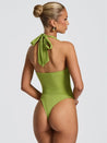 Halter Bodysuit & Maxi Skirt Two Piece Set