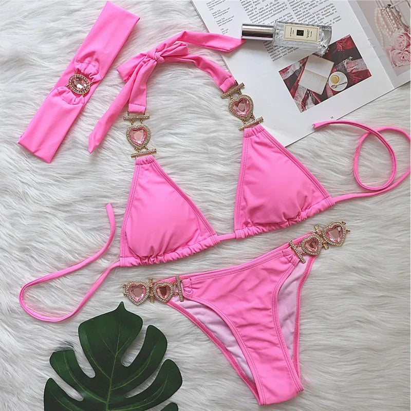 Heart Chain Bikini Set
