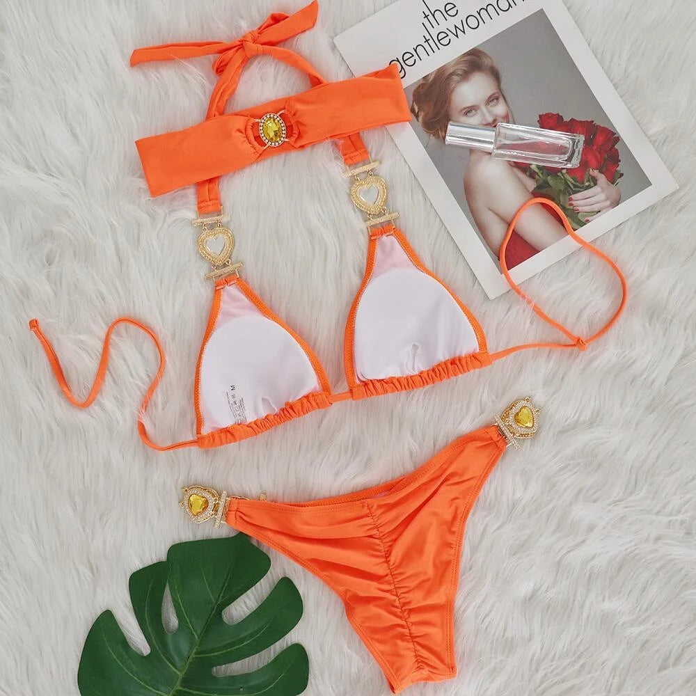 Heart Chain Bikini Set