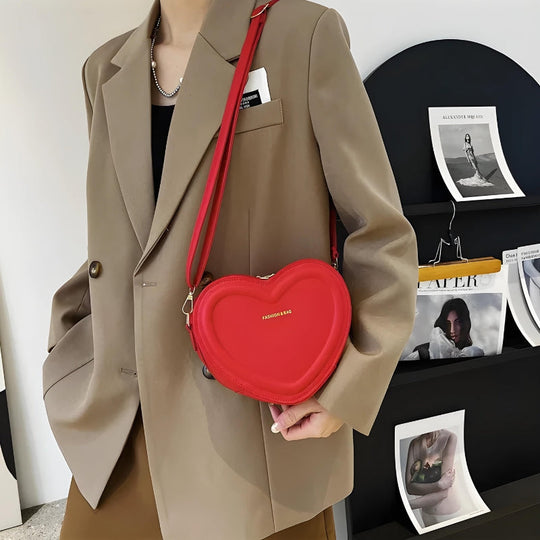 Heart Print Pattern Crossbody Bags