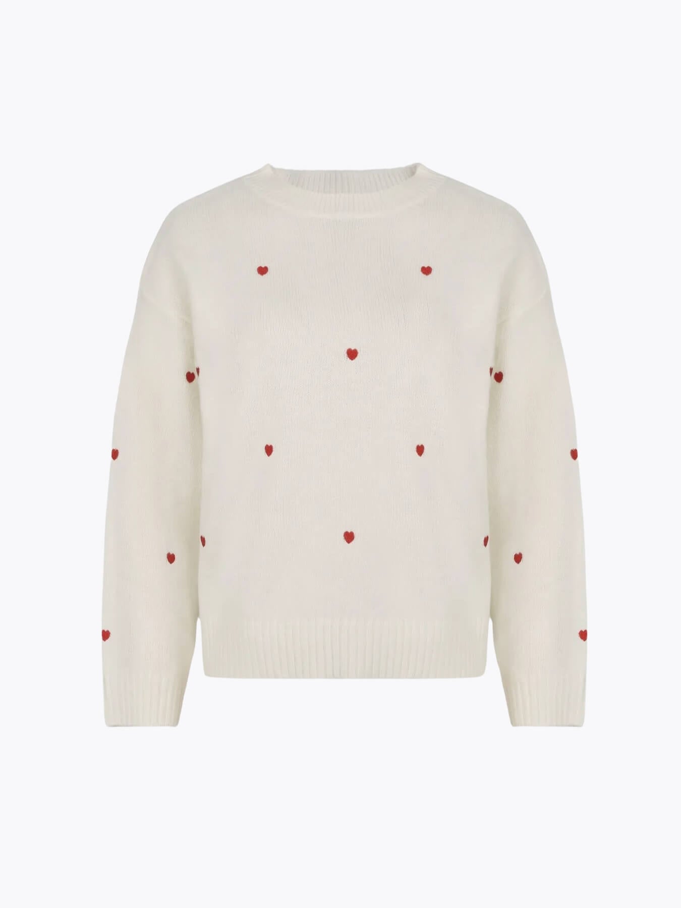 Heart Embroidered Sweater