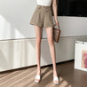 High Waist Belted Mini Shorts