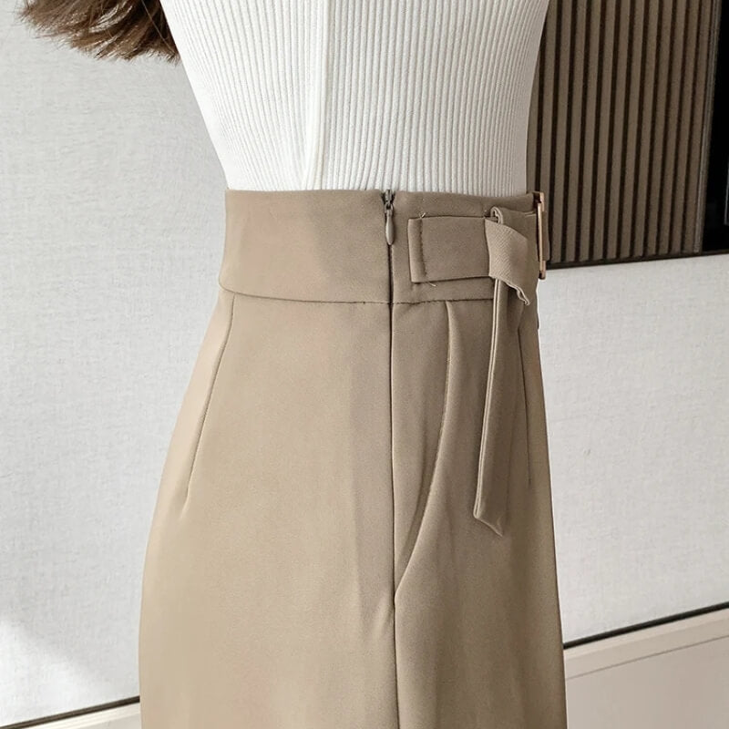 High Waist Belted Mini Shorts