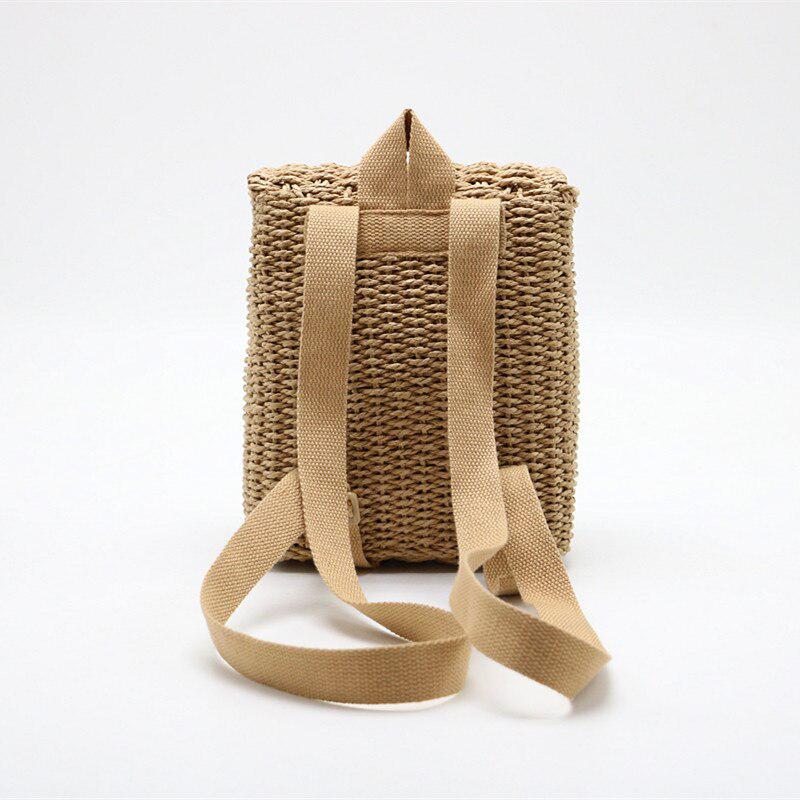 Home Design Straw Backpack