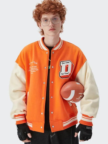 I Don't Give Damn Baseball Varsity Jacket - Litlookz Studio