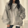 Indie Oversized Zip Up Hoodie
