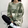 Indie Urban Print Longline Sweatshirt