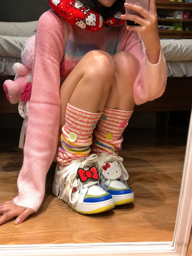 Kawaii Button Leg Warmers