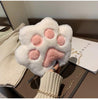 Kawaii Plush Paw Crossbody Bag