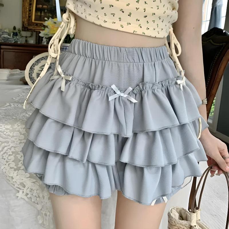 Kawaii Top & Ruffled Mini Skirt Two Piece Set – Litlookz Studio