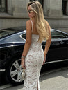 Lace Bodycon Midi Dress