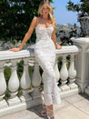 Lace Bodycon Midi Dress