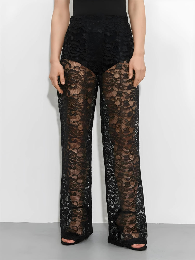 Lace Sheer Pants - Litlookz Studio