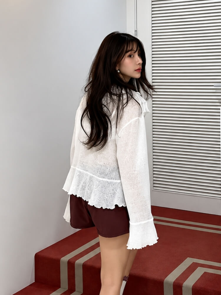 Layered Ruffle Blouse