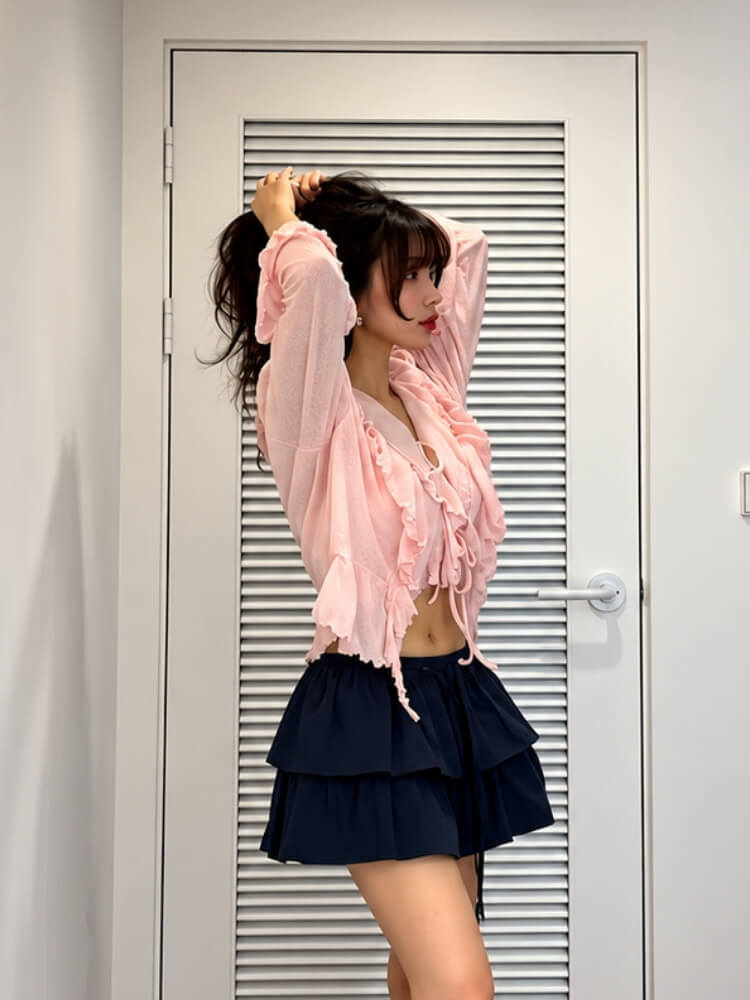 Layered Ruffle Blouse
