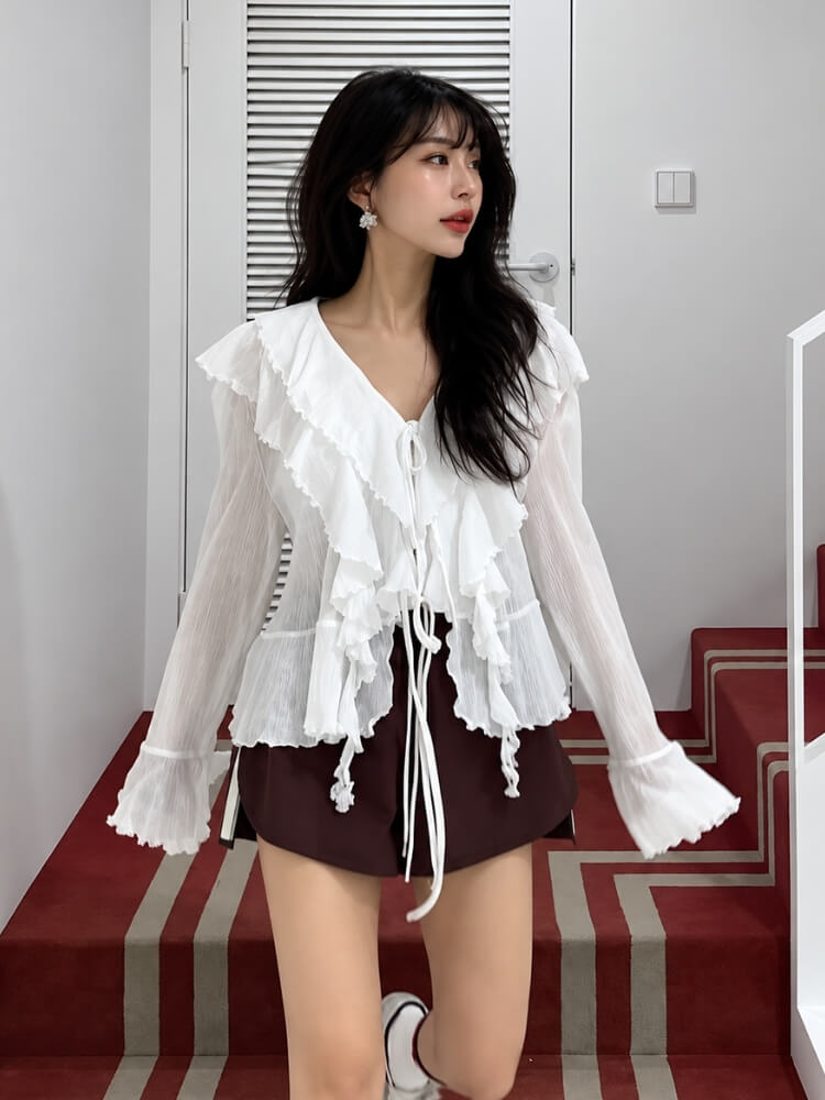 Layered Ruffle Blouse