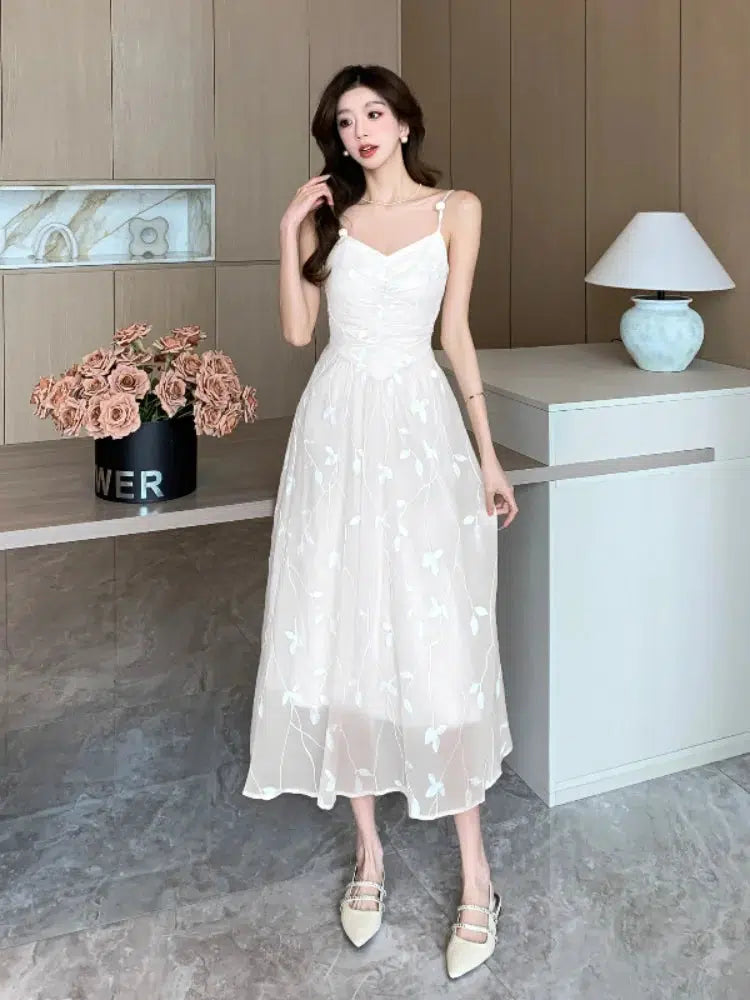 Leaves Mesh Midi Dress - Litlookz Studio Leaves Mesh Midi Dress - Litlookz Studio