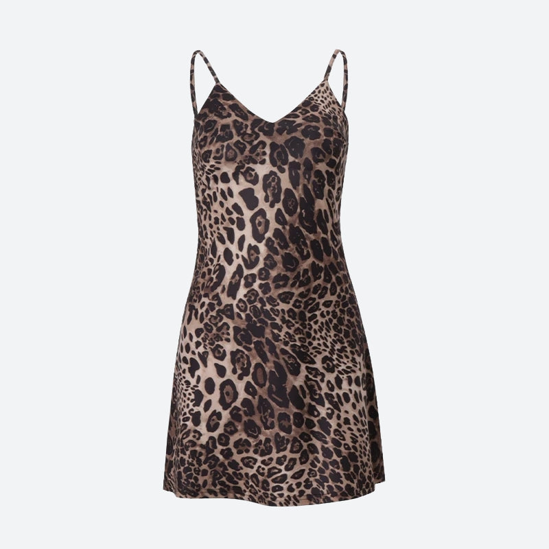 Leopard Backless Mini Dress - Litlookz Studio Leopard Backless Mini Dress - Litlookz Studio