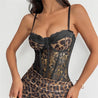 Leopard Corset Maxi Dress
