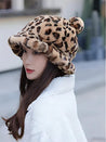 Leopard Ear Plush Hat