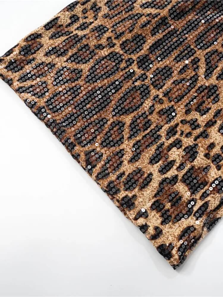 Leopard Halter Mini Dress