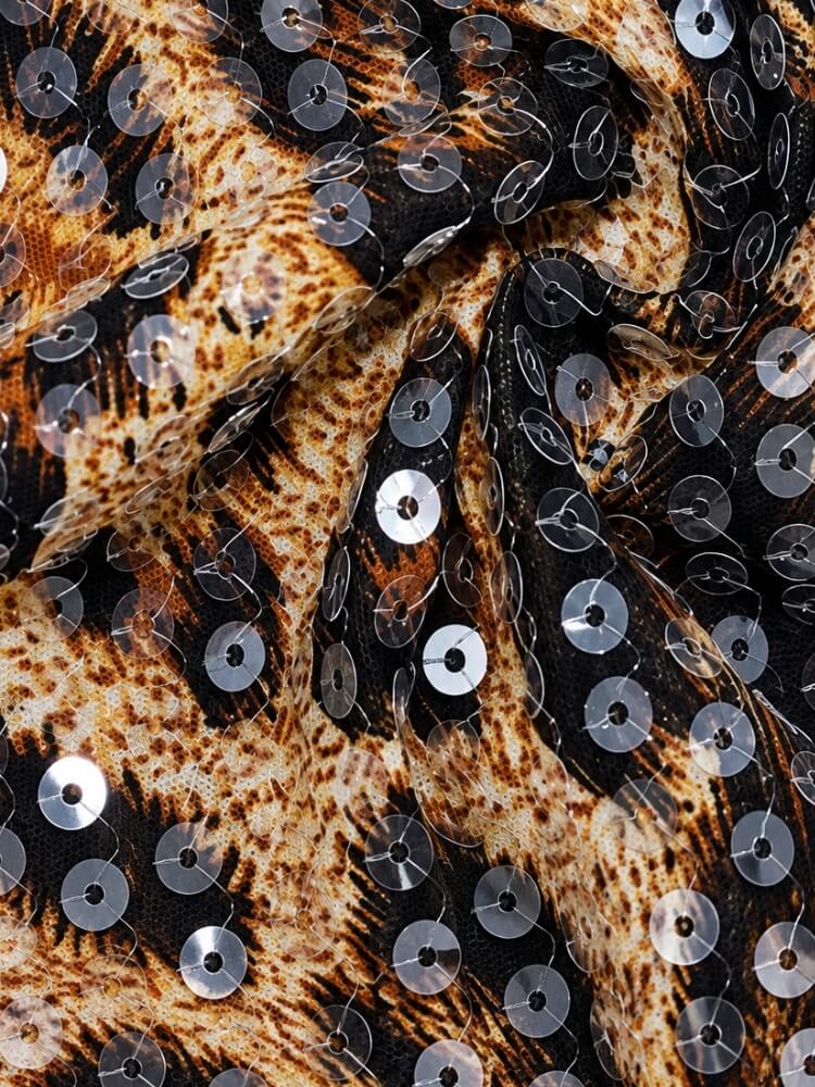 Leopard Sequin Mini Dress