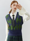 Light Academia Argyle Sweater Vest