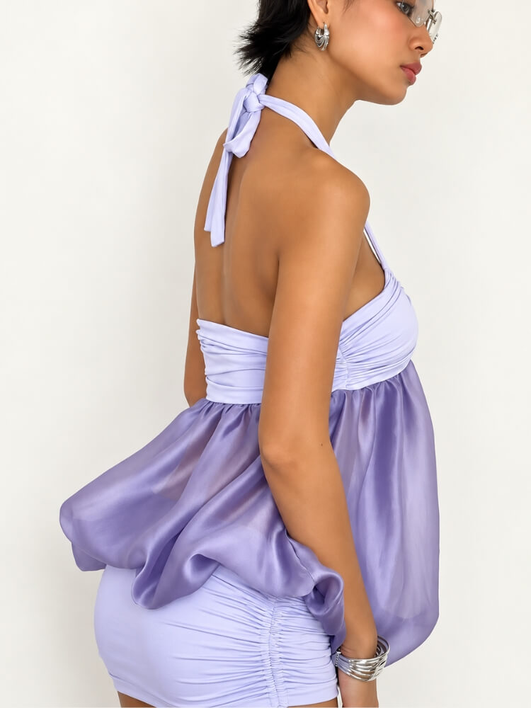 Lilac Mist Mini Dress