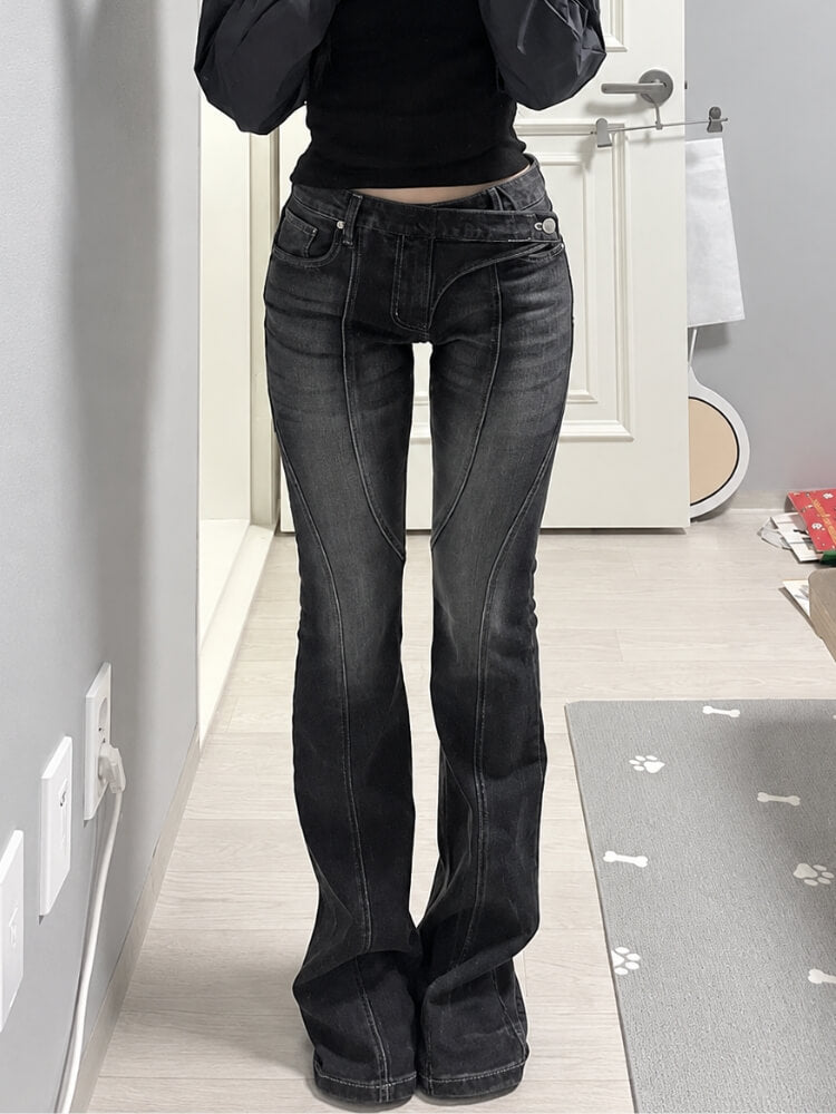 Low Rise Crossline Jeans