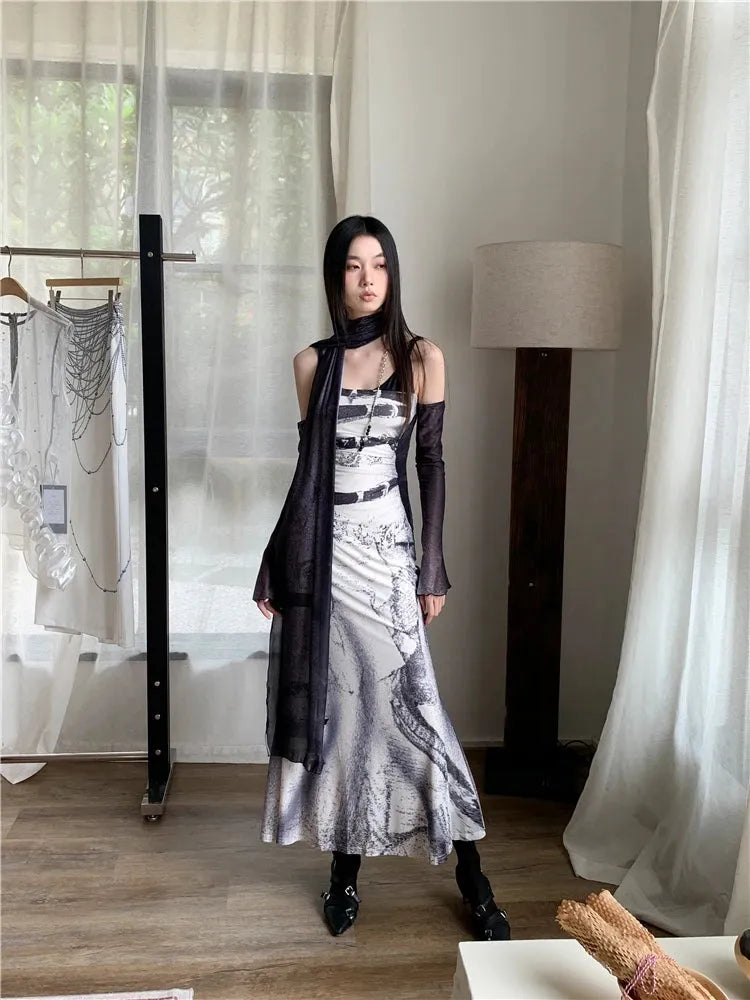 marble maxi dress Place Of Origin A-Line Short Sleeve Midi Style:Dress E Fuchsia Prom Dresses