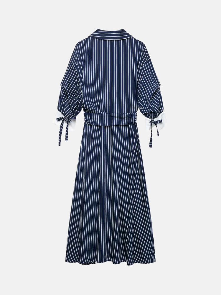 Marseille Stripe Midi Dress