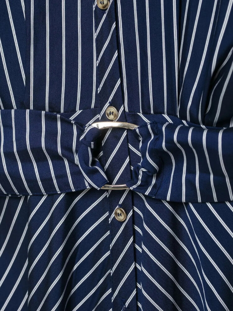 Marseille Stripe Midi Dress