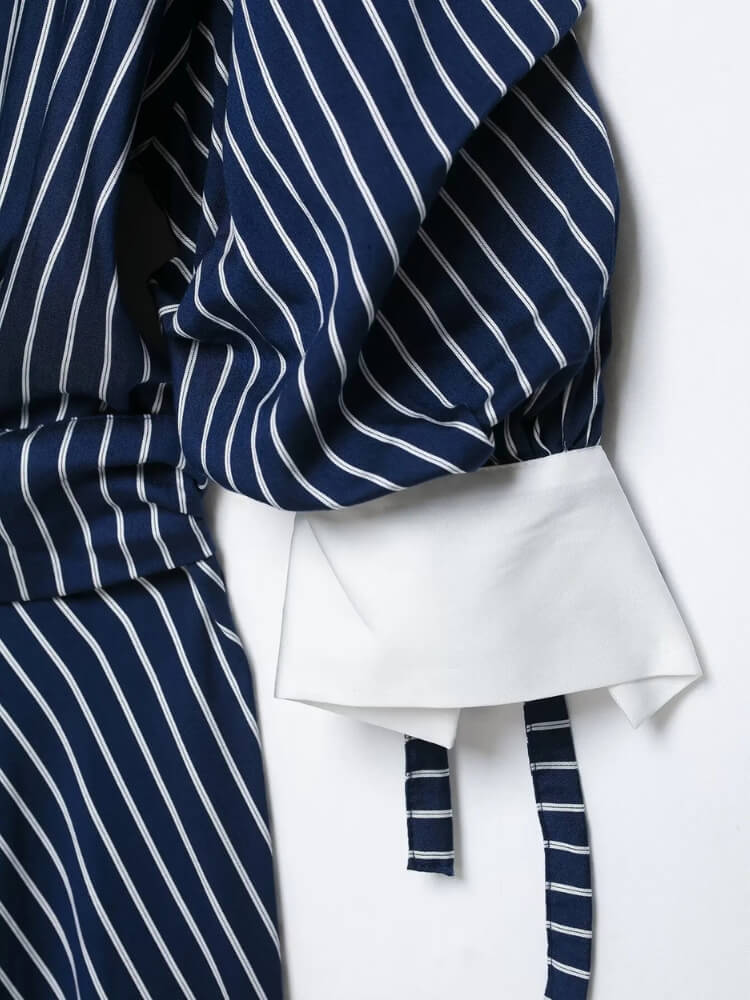 Marseille Stripe Midi Dress