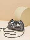 Metallic Ruched Bag