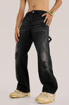 Mid Rise Washed Distressed Jeans