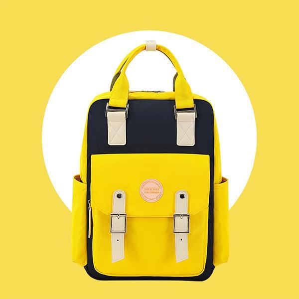 Multicolor Pastel School Backpack