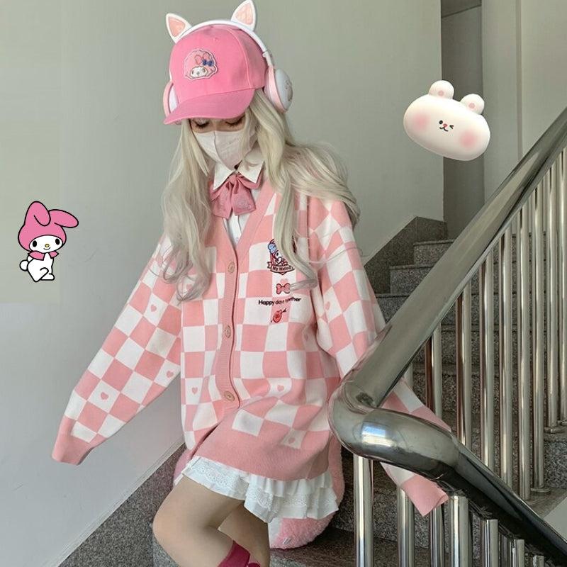 My Melody Buttoned Pink Cardigan