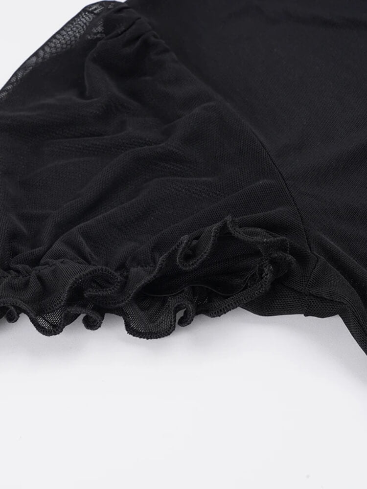 Noir Sheer Blouse