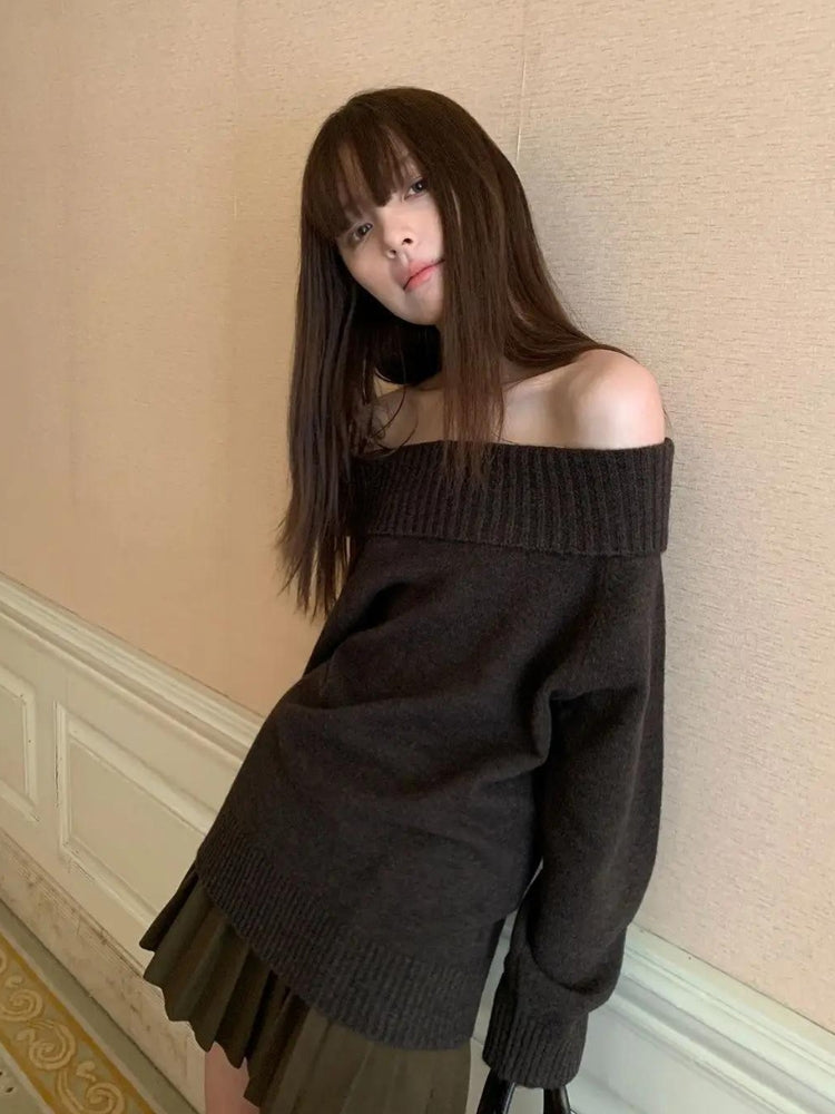 Off Shoulder Sweater - Litlookz Studio