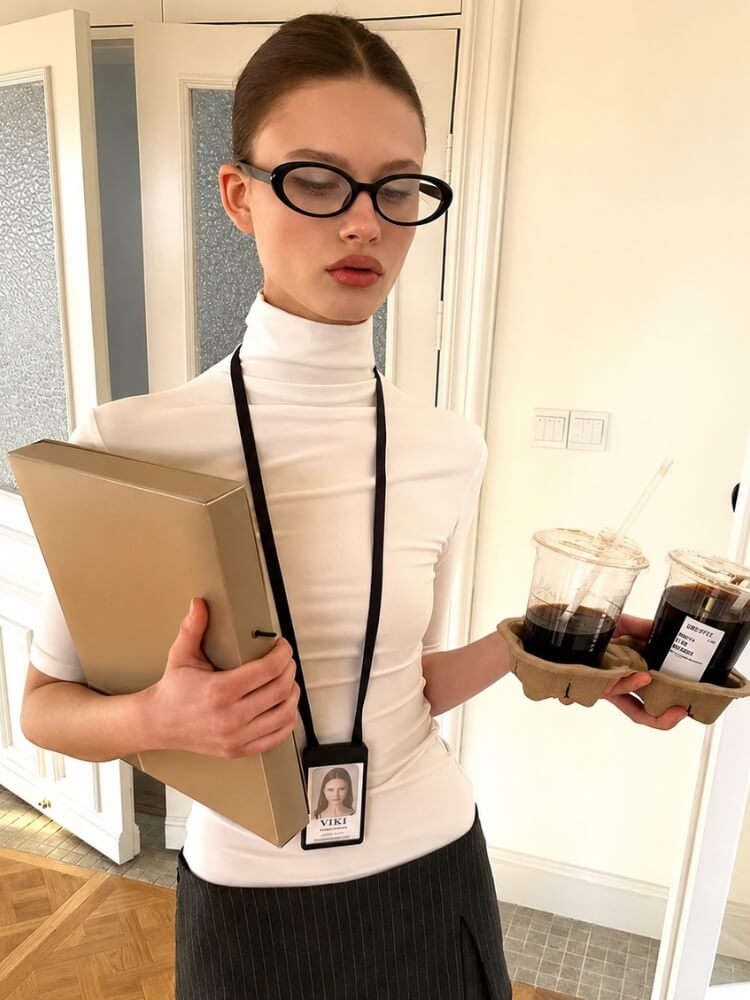 Office Siren Turtleneck Top