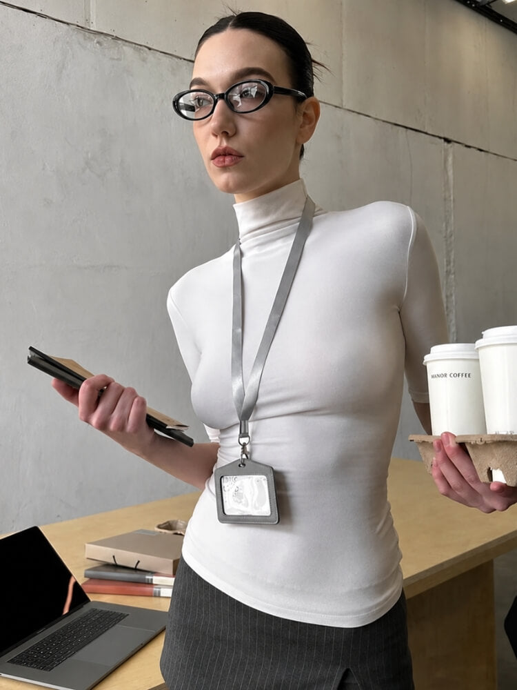 Office Siren Turtleneck Top