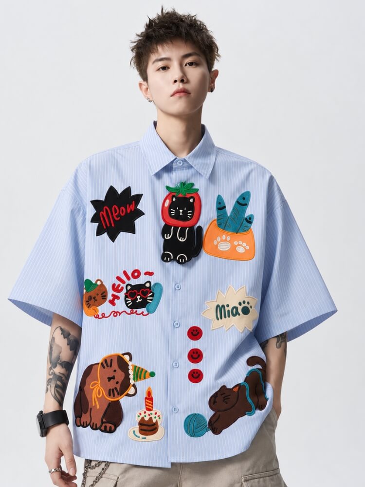 Oversized Cat Shirt