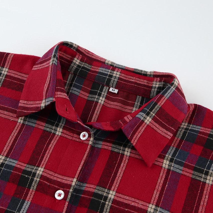 Oversized Plaid Shirt - Litlookz Studio