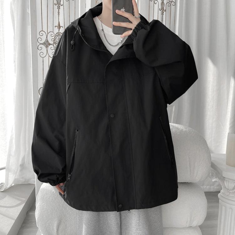 Oversized Windbreaker Hooded Jacket